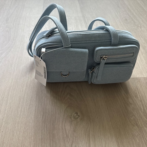 DENIM BOWLER BAG - Picture 2 of 4